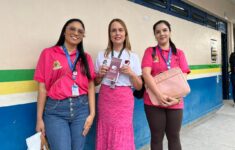 Ação reúne estudantes em escola pública (Foto: Adríssia Pinheiro/DICOM TCE-AM)