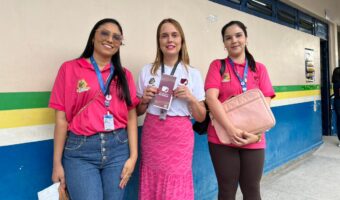 Ação reúne estudantes em escola pública (Foto: Adríssia Pinheiro/DICOM TCE-AM)