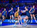 Ana Cristina foi a maior pontuadora na vitória do Brasil sobre a Itália. (Foto: Volleyball World/FIVB)