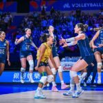 Ana Cristina foi a maior pontuadora na vitória do Brasil sobre a Itália. (Foto: Volleyball World/FIVB)
