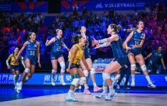 Ana Cristina foi a maior pontuadora na vitória do Brasil sobre a Itália. (Foto: Volleyball World/FIVB)