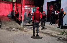 Local de crime de homicídio (Foto: Divulgação)