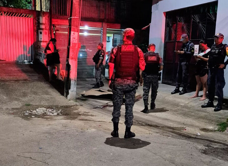 Local de crime de homicídio (Foto: Divulgação)