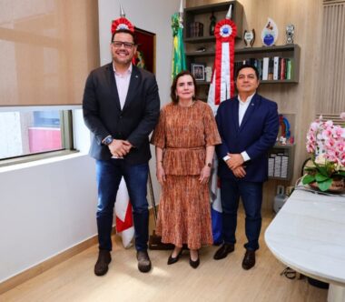Presidente do TCE-AM recebe representantes da Suframa. (Foto: Divulgação/TCE-AM)