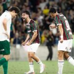 Cano comemora o gol da virada do Fluminense sobre o Palmeiras. (Foto: Marina Garcia/Fluminense FC)