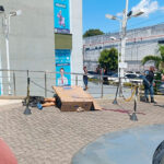 Perícia foi realizada no local do homicídio. (Foto: Divulgação)