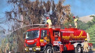 Incêndio atinge área de mata no Distrito Industrial-(Foto: Josemar Antunes)