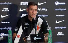 Bruno Duarte durante apresentação em coletiva de imprensa (Foto: Reprodução)