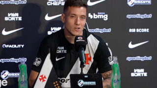 Bruno Duarte durante apresentação em coletiva de imprensa (Foto: Reprodução)