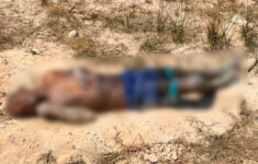 Corpo foi encontrado em área de mata. (Foto: Divulgação)