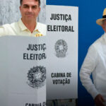 Flávio Bolsonaro e Lula votaram nesta manhã de domingo, 4 de outubro. (Fotos: Reprodução)