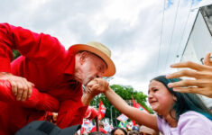 Em Juiz de Fora (MG), Lula defendeu os direitos trabalhistas. (Foto: Ricardo Stuckert)