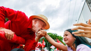 Em Juiz de Fora (MG), Lula defendeu os direitos trabalhistas. (Foto: Ricardo Stuckert)
