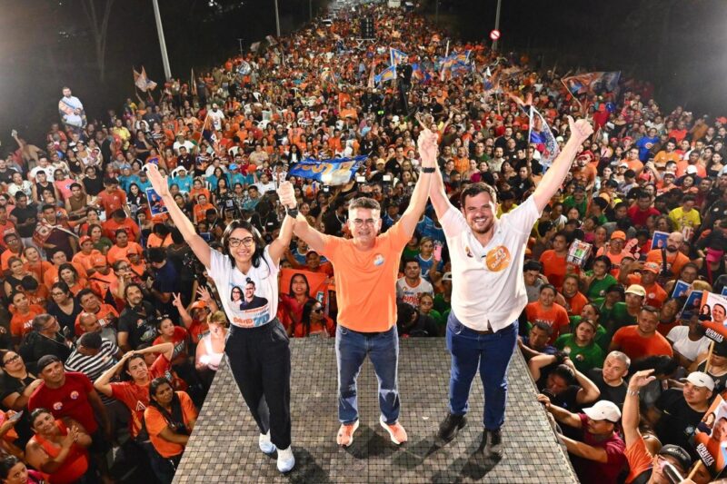 David Almeida encerra comício e apresenta propostas ao AM